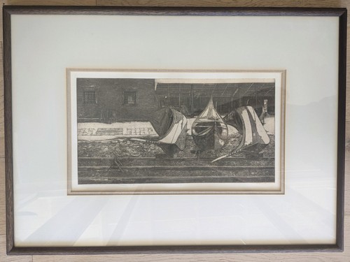 Robert James Baxter (1933-) A Checkered History Signed Etching Engraving Venice - Picture 2 of 10