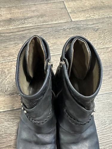 A.S. 98 Airstep black Leather Boots Women sz 38 Y2K biker - Picture 9 of 9