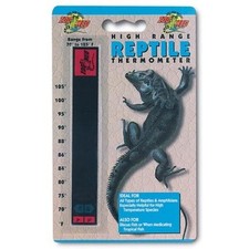 Zoo Med Reptile High Range Thermometer Thermostat Liquid Crystal