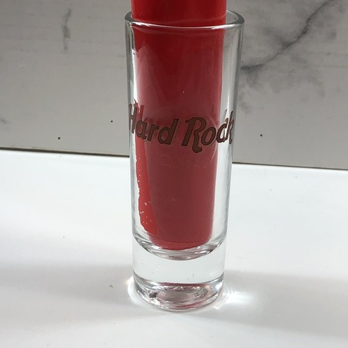 Hard Rock Cafe Shot Glass Brown Logo 4" Tall No Destination Collectible bar item - Bild 4 von 8