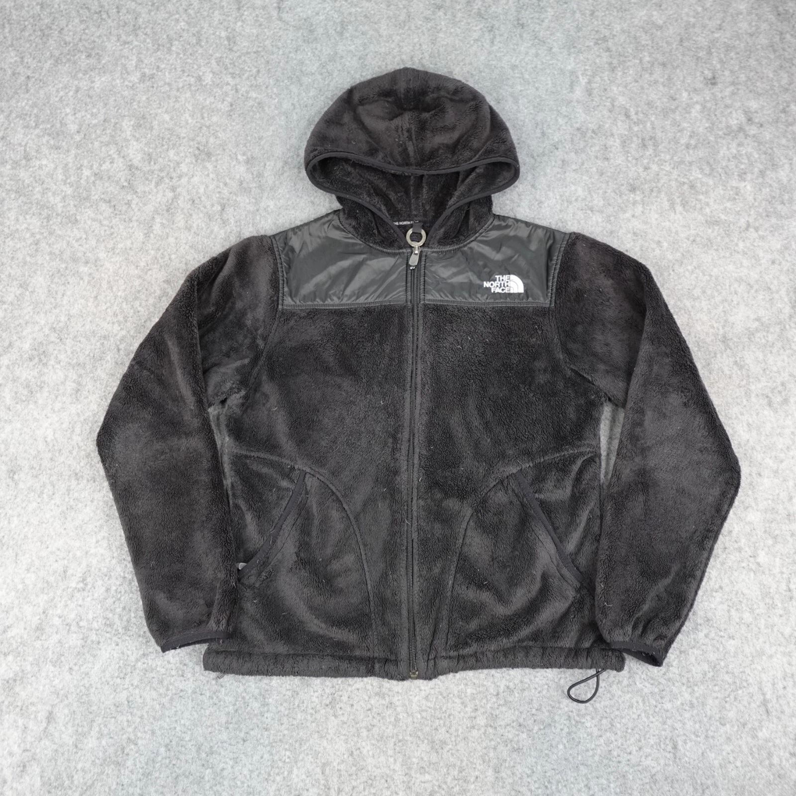 north-face denali hooded full zip fleece hoodie jacket