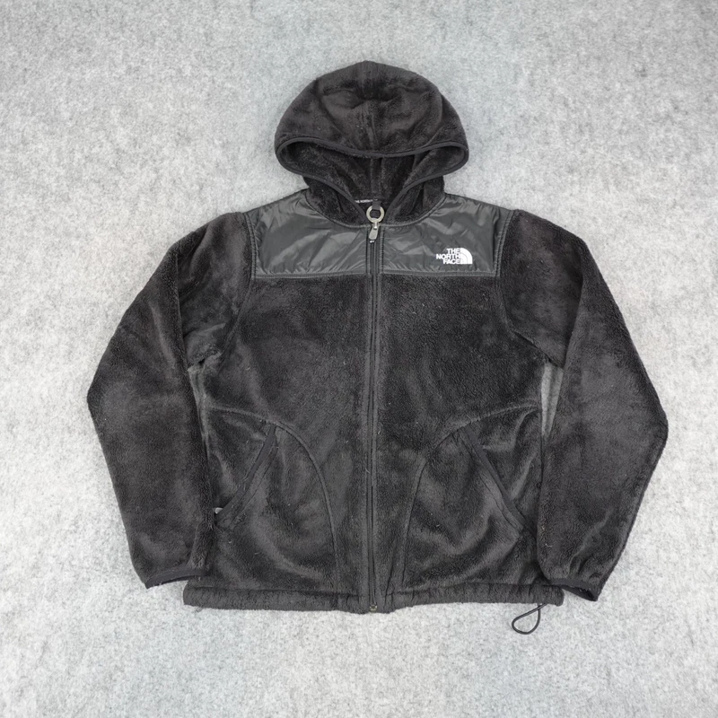 north-face denali hooded full zip fleece hoodie jacket