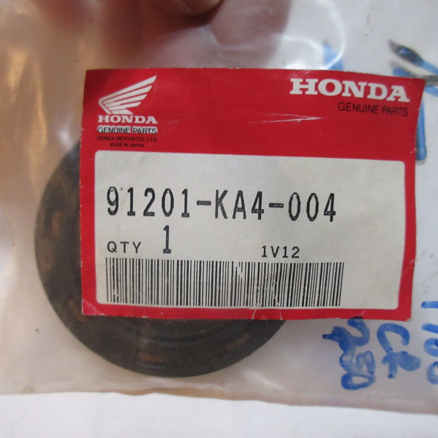 Honda Oil Seal 38X58X11 NOK OEM 91201KA4004 CR500R CR250R ATC250R