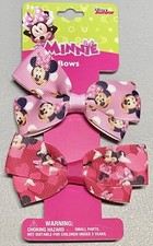 Disney Junior Minnie Mouse Children  s Girls Fashion Hair Bows Set of 2 Brand New