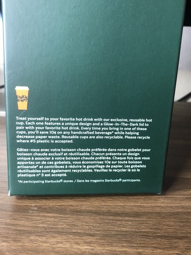 NUOVO 2020 Starbucks Halloween Drop "GLOW IN THE DARK" Set di tazze calde riutilizzabili! ๐ - Foto 5 di 6