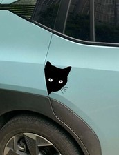 NIP ONE SHEET CAT FACE CAR STICKER. AWESOME