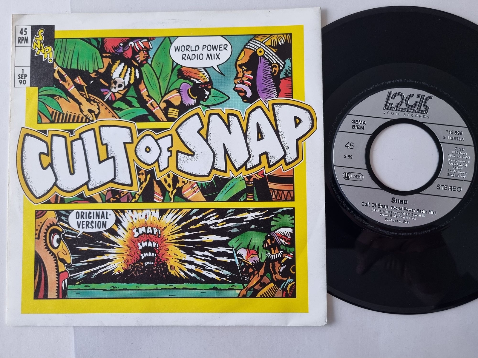 Snap - Cult of Snap (World Power Radio Mix) 7'' Vinyl Germany