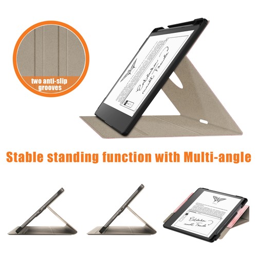 Fr Kindle Scribe 10.2 2022 Swivel Stand Book Folding Folio Cover with Pen Holder - 第 4/13 張圖片