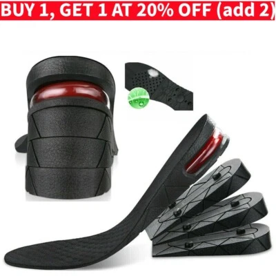 9cm Unisex Shoe Insert Taller Lift Height Up Increase Heel Insoles 4 layer