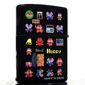 ZIPPO Game Mappy Namco Legendary Zippo Lighter Double-sided Famicom Character