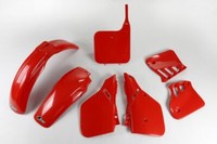 Kunststoff Verkleidung Kit Honda CR 125 1987 - 1988 Rot Ufo Plast Vintage Epoche