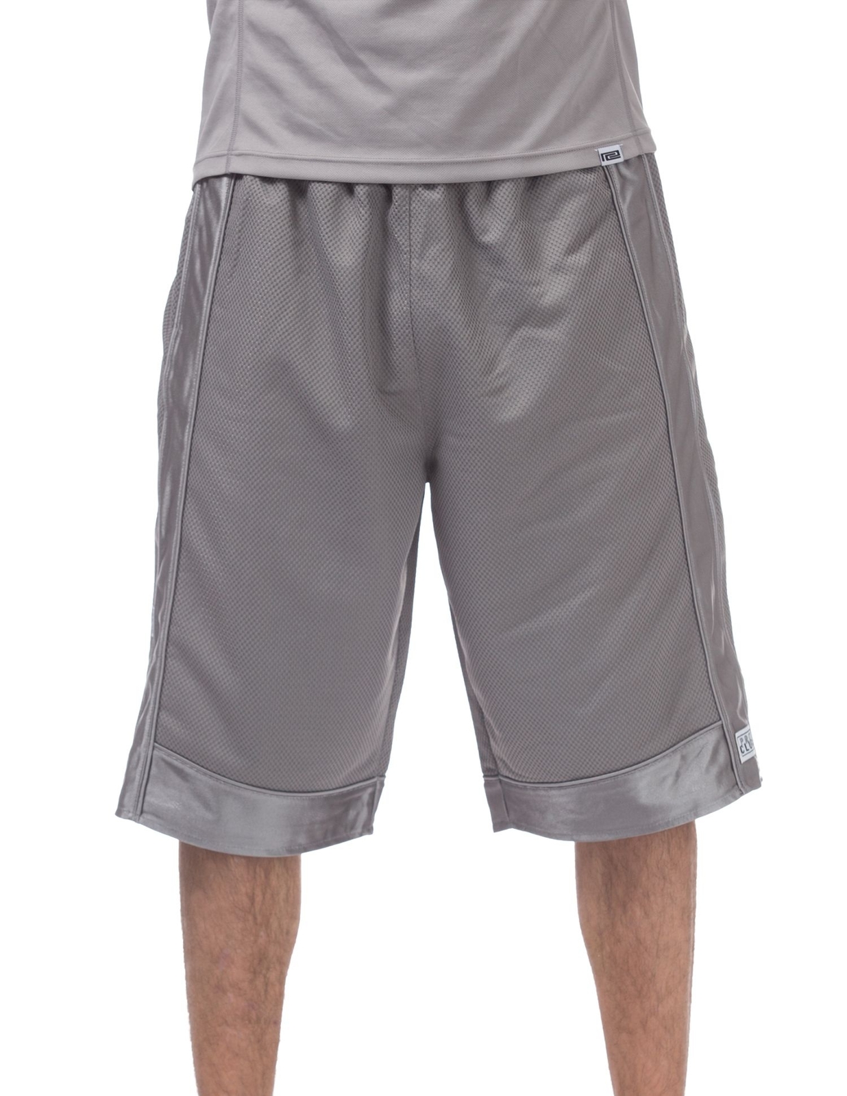 Мужские сетчатые баскетбольные шорты свободного кроя Pro Club Mens Heavyweight - Серый - 3XL