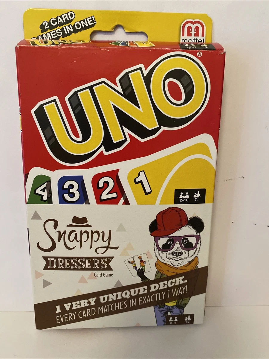 UNO Family Card Game Snappy Dressers Card Games 10 Ways to Play NEW