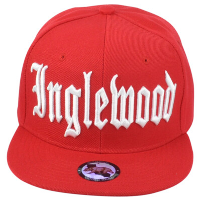 Inglewood City California CA Red White 