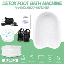 Ionic Foot Bath Detox Spa Machine for Home Salon Party Club 2 Arrays Tub Liners