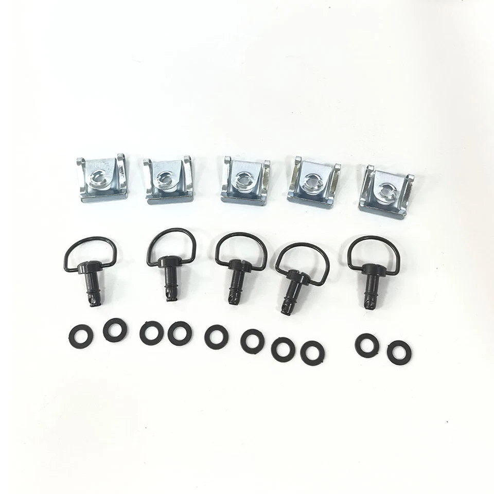 5 Juegos 1/4 Anillo D Motocicleta Liberación Rápida Giro Carrera Carenado Sujetador Universal Foto 4 de 4