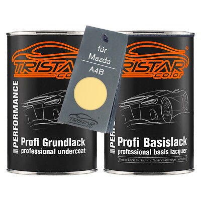 Autolack Set Dose spritzfertig für Mazda A4B Honey Yellow Grund Basislack 2,0L
