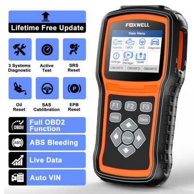 Foxwell NT630 Car Bidirectional SRS SAS ABS Bleeding OBD2 Scanner Diagnostic