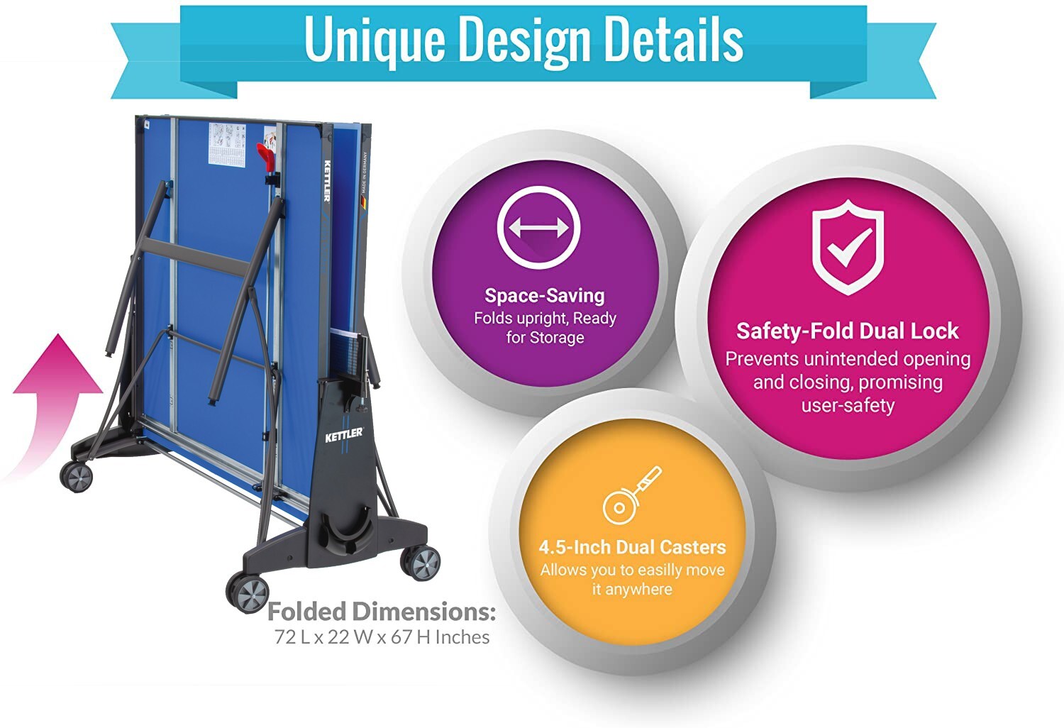 KETTLER Cabo Outdoor Table Tennis Bundle 7176100K1 eBay