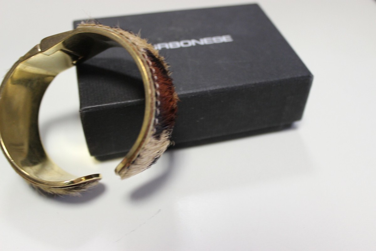 BRACCIALE BRACCIALETTO RIGIDO BORBONESE CAVALLINO POLSIERA BRACELET