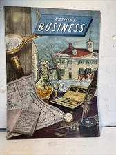 Vintage 1948 Nations Business Magazine American History Political Ads Galore!