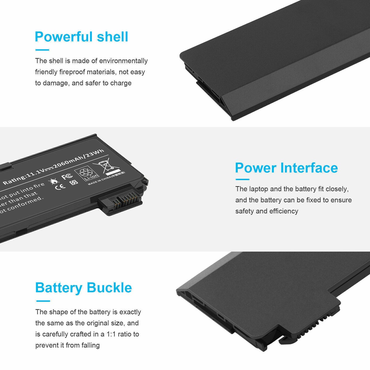 Batteria 24Wh Per Lenovo ThinkPad X240s, X250, X260, X270, T440s, T440, T460 (45N1125)