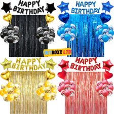 Happy Birthday Set 39pcs Foil Latex Confetti Balloons Helium Decoration