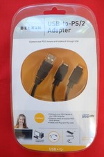 BELKIN USB TO PS/2 ADAPTER CABLES, NEW SEALED PACKAGE