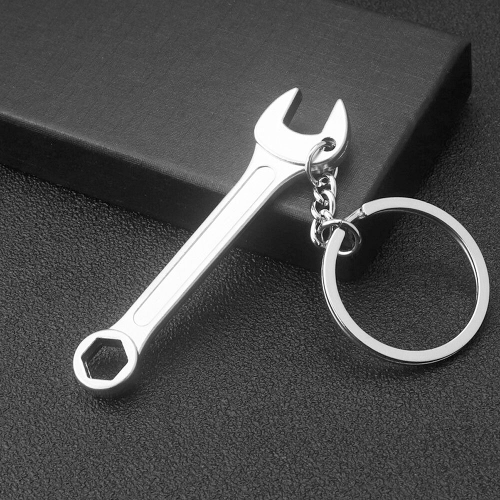 Combination Wrench Cool Key Chain Keychain Mechanic Dad Novelty Gift