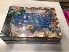 Melissa Doug, Map Of The United States, 500 Piece Puzzle New and Sealed