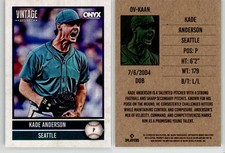 Kade Anderson 2026 ONYX Vintage Baseball OV-KAAN Mariners