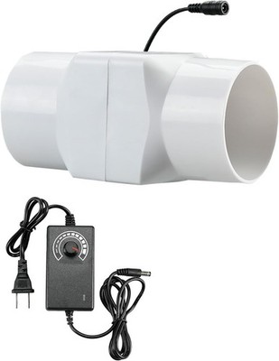 2 Inch Inline Fan, Inline Duct Fan 12v Exhaust Fan Adjustable Speed, 22 Cfm Vent