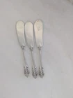 New Listing3 Grand Baroque Sterling Silver Butter Knives. 6.25" 100 Grams No Monogram Lot