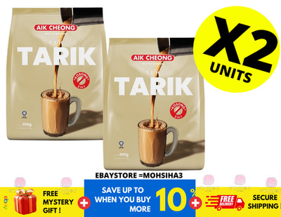 Aik Cheong 2 In 1 Teh Tarik Kosong No Sugar Added (25gm x 12) X 2 PACK