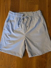 Member  s Mark Men  s Tech Pull-On Shorts Small Beige Stretch Athletic Casual