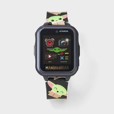 Boys' Mandalorian Light Up Interactive Smartwatch - Black/Green
