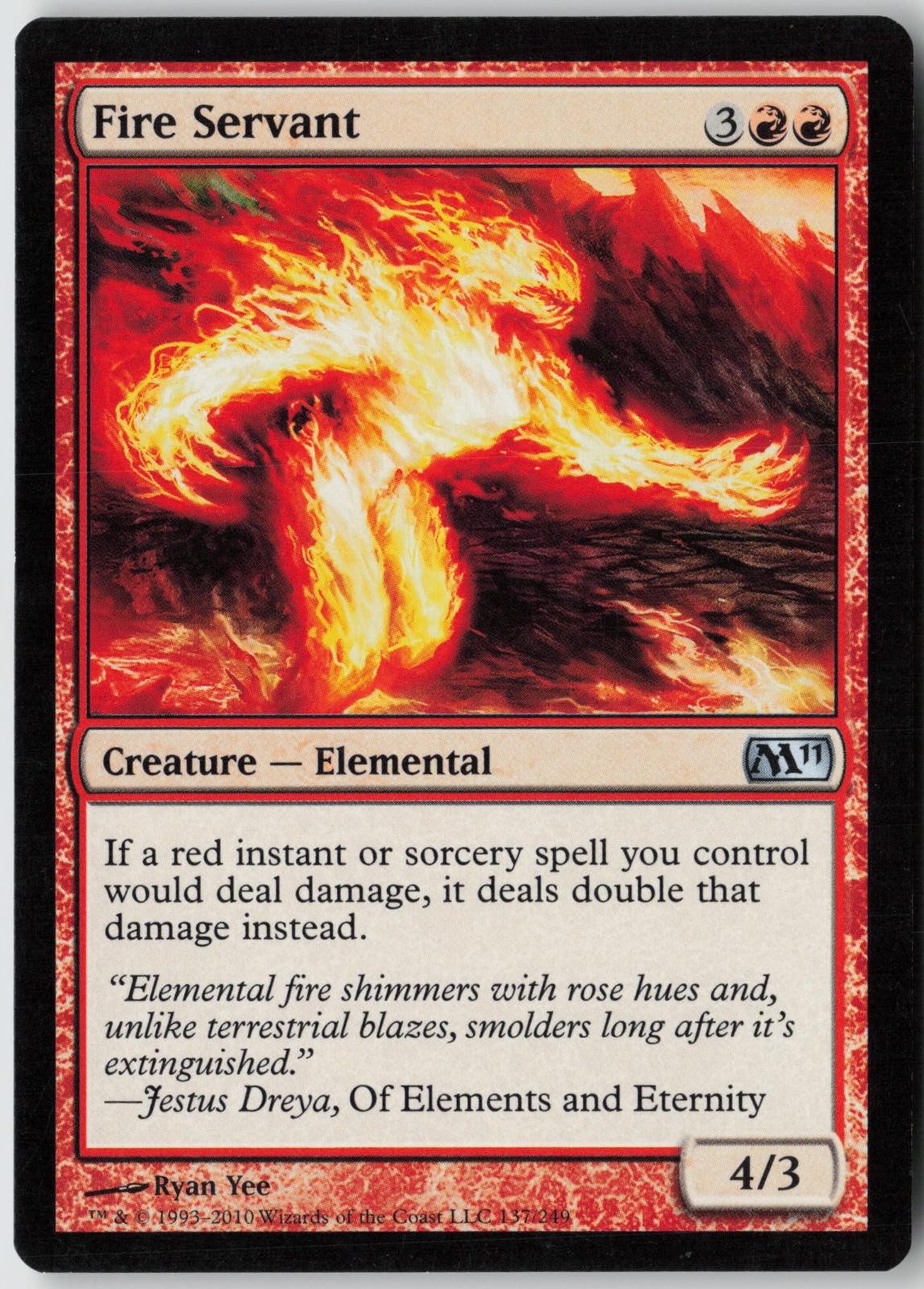FIRE SERVANT 137 - Magic 2011 (M11) UC Foil MP -