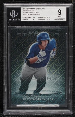 2013 Bowman Sterling Prospects Japan Fractor 25/25 Joc Pederson #BSP-23 0a17