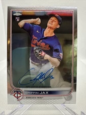2022 Topps Chrome - Rookie Autographs Griffin Jax #RA-GJ (AU, RC)