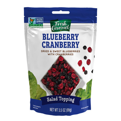 Fresh Gourmet Dried Sweet Blueberries &Cranberries Salad Topping  3.5 oz