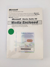 Microsoft Works Suite 99 w/ Certificate of Authenticity : NEW  Sealed