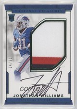 2016 Panini National Treasures Emerald 24/31 Jonathan Williams Patch Auto 3c7