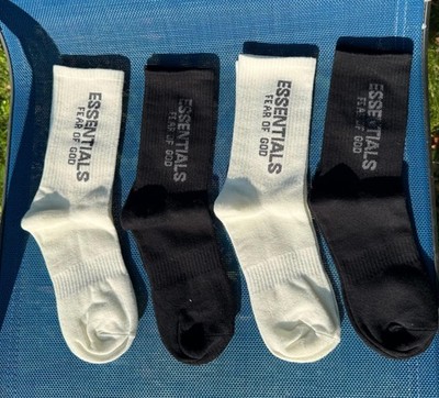 Fear of God Essentials Socks 4 Pairs Pack | eBay