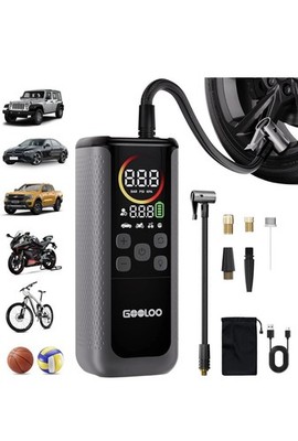GOOLOO GT160 DUAL Tire Inflator Portable Air Compressor 4X Faster Dual Cylinder