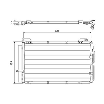 Kondensator Klimaanlage VALEO 818075 für Hyundai Matrix