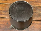 Pre Griswold Erie #6 Cast Iron Flat Bottom Kettle