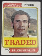 1974 Topps Aurelio Monteagudo #139T Traded Phillies