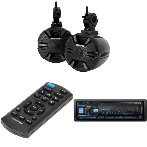 Alpine SPV-65RGB-CAN 6.5” Cage-Mounted Universal Weather-Resistant Coaxial RG...