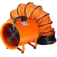 1350W Industrial AC Ventilation Fan 5500 CFM Portable Blower Lightweight Exhaust