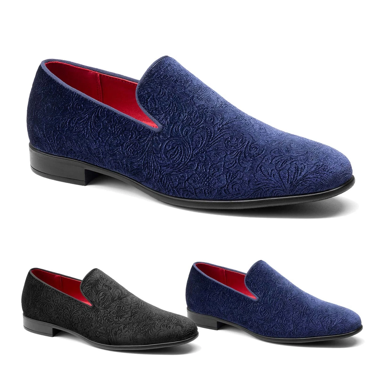 Velvet Loafers In Men